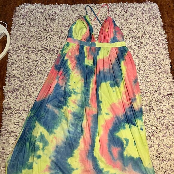 NEW W/ Tags Fashion Nova 1XL Rainbow Layered Formal Dress GORGEOUS! - Picture 1 of 16